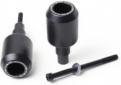 Frame Sliders Engine Crash Bar Fit for CFMOTO 675SS / 675NK / 675SR POM & Aluminum Frame Protectors, Direct Bolt-On Anti-Falling Guard Kit 8mm Thread (Black) in Saudi Arabia