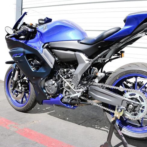 Shogun Yam YZF-R7 R7 2022 2023 2024 NO Cut Complete Kit (Bar Ends, Swing Arm Spools and Frame Sliders) Black - 755-6619 - Made in The USA in Kuwait