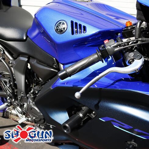 Shogun Yam YZF-R7 R7 2022 2023 2024 NO Cut Complete Kit (Bar Ends, Swing Arm Spools and Frame Sliders) Black - 755-6619 - Made in The USA in Kuwait