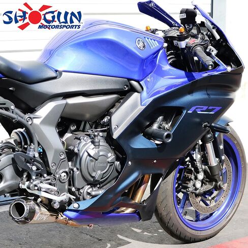 Shogun Yam YZF-R7 R7 2022 2023 2024 NO Cut Complete Kit (Bar Ends, Swing Arm Spools and Frame Sliders) Black - 755-6619 - Made in The USA in Kuwait