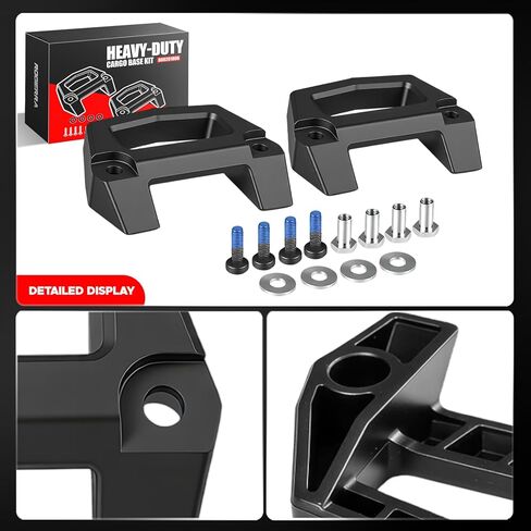 Rogierra Snowmobile Cargo Bases and Hardware Rack Brackets Kit (2-Pack) - Cargo Rack Accessories for Snowmobile, Watercraft, ATV, UTV in Kuwait