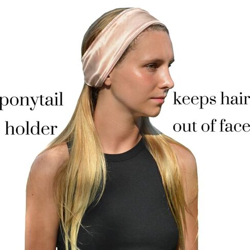 Pure Silk Headband for Sleeping and Natural Hair | Handmade in FL | Spa Headband Sleep Headband for Hair Head Band Hair Bands Wide Silk Headbands for Women in Saudi Arabia