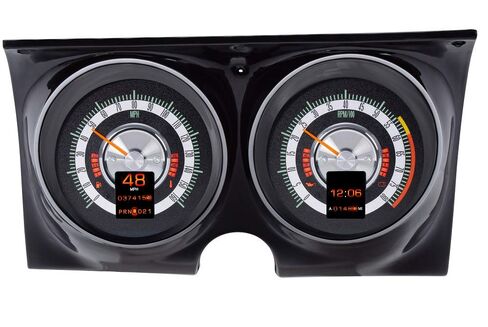 نظام قياس داكوتا الرقمي RTX-68C-CAM-X متوافق مع 1967-68 تشيفي كامارو/فايربيرد in Kuwait