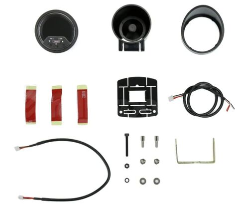 Prosport 52 mm Premium EVO Electrical Volt Gauge – Digital LED Dial (8–18 V), Peak Recall & Programmable Warning, 4-Color Backlight, Includes Gauge, Wiring & Mount Kit – 12 V Vehicles in Saudi Arabia