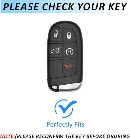 Heavy Key Fob Cover for Jeep, Keychain, Metal Silicone Key Fob Case Compatible with Grand Cherokee Compass Renegade Durango Challenger Journey Dart (Black, R Buckle) in Saudi Arabia
