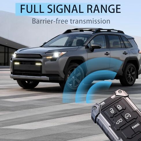 Heavy Key Fob Cover for Jeep, Keychain, Metal Silicone Key Fob Case Compatible with Grand Cherokee Compass Renegade Durango Challenger Journey Dart (Black, R Buckle) in Saudi Arabia