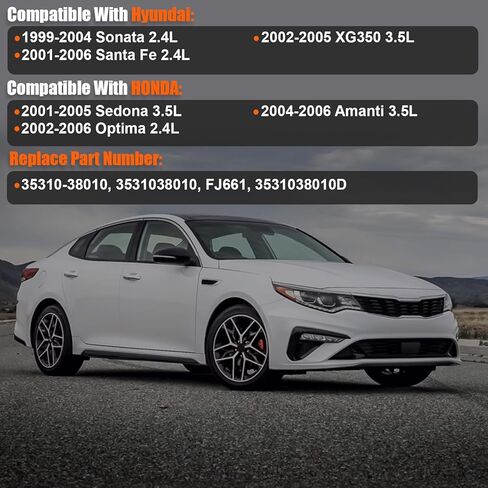 1999-2006 6 قطعة حاقن الوقود متوافق مع هيونداي سوناتا 1999-2004 سانتا في 2001-2006 XG350 2002-2005 لكيا سيدونا 2001-2005 أوبتيما 2002-2006 أمانتي 2004-2006 2.4L 3.5L استبدال 35310-38010 FJ661 in Kuwait