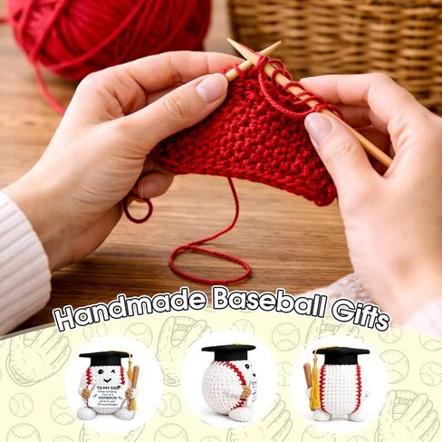 Graduation Gift for Him Her Class of 2026 Baseball Crochet for College High School Graduates Inspirational Graduation Crochet Positive Baseball Crochet for Grads Handmade Gift for Nursing Student in Saudi Arabia