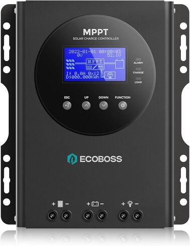 60A MPPT Solar Charge Controller 12V/24V/36V/48V Auto, Max 150V PV Input, LCD Display, Adjustable Parameter Solar Panel Regulator for Lithium, Gel, Flooded Battery in Saudi Arabia
