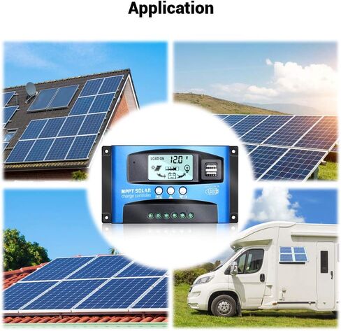 MPPT Solar Charge Controller 30A 12V/24V Auto Solar Panel Intelligent Regulator with Dual USB Port LCD Display for Lead Acid Batteries in Saudi Arabia