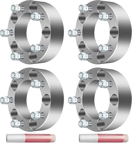 ECCPP 4 قطع 2 بوصة 5 عروة 5x5.5 فواصل عجلات 2 بوصة 5x5.5 5x139.7 مم مع مسامير 9/16 تناسب 2004-2010 لسيارة دودج دورانجو | 2005-2010 لسيارة دودج داكوتا | 2007-2009 لسيارة كرايسلر أسبن in Kuwait