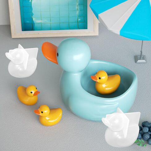 2 Pcs 3D Duck Silicone Resin Mold Cute Duck Chocolate Candy Fondant Mold for Soap Candle Cupcake Dessert Decor in Saudi Arabia