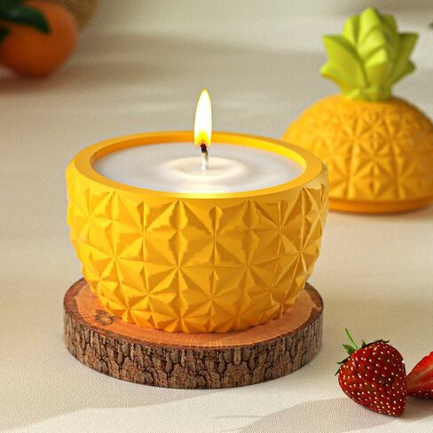 Pineapple Resin Jar Silicone Molds with Lid for Epoxy Resin Casting Candle Holder Candy Snack Container Jewelry Storage Box Home Decoration in Saudi Arabia