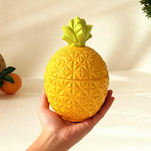 Pineapple Resin Jar Silicone Molds with Lid for Epoxy Resin Casting Candle Holder Candy Snack Container Jewelry Storage Box Home Decoration in Saudi Arabia