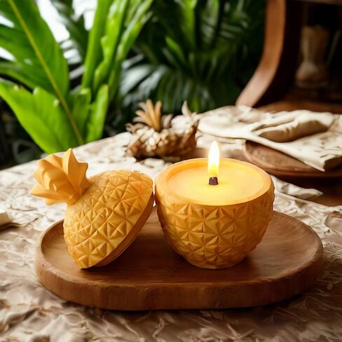 Pineapple Resin Jar Silicone Molds with Lid for Epoxy Resin Casting Candle Holder Candy Snack Container Jewelry Storage Box Home Decoration in Saudi Arabia