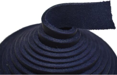 TOFL 3/4" Wide Leather Strap | Leather Strips for Crafts, Jewelry, & Furniture Projects | 72" (6 Feet) Long x 3/4" Wide x 1/16" Thick (4-5oz) | Navy Blue in Kuwait