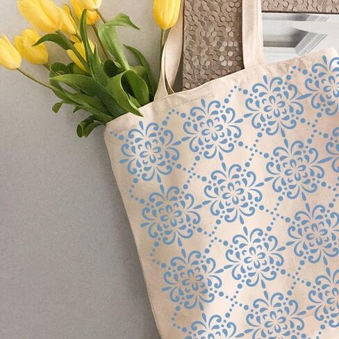 6PCS Border Stencil Geometric Craft Paint Template Reusable Plastic Templates 3 * 12inch Stencils Painting on Wood Furniture Wall Canvas Floor in Saudi Arabia