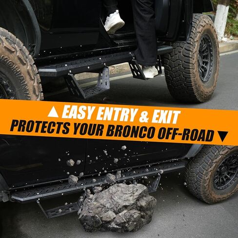 Running Board Fit for Ford Bronco 4Door 2021-2025 Removable Side Step Bars in Saudi Arabia