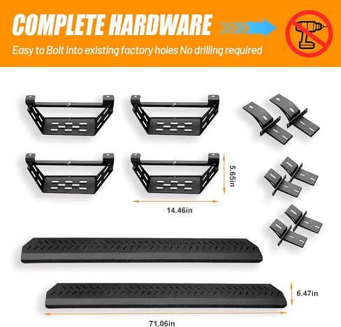 Running Board Fit for Ford Bronco 4Door 2021-2025 Removable Side Step Bars in Saudi Arabia