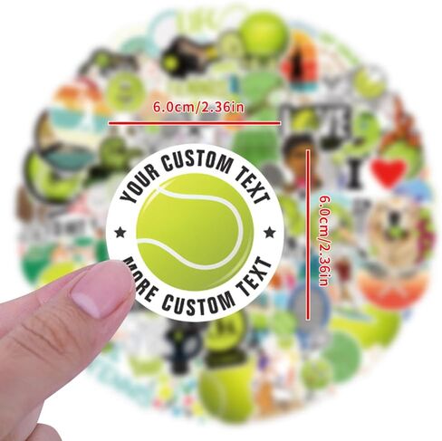 110Pcs Tennis Stickers Vinyl Aesthetics Sticker for Scrapbooking, Diary, Laptop, Bumper, Skateboard, Water Bottle, Computer, Phone, Cartoon, Hard hat, Car Stickers and Decals in Saudi Arabia