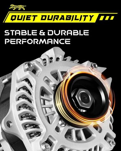 Oktiger New 175A Alternator for Ford Explorer Base Limited Xlt 2011 2012 3.5L, Flex 2009 2010 3.5L, Taurus 2010-2012 Edge Sport, for Lincoln Mks Mkt Mkx 12V 175Amp CW 6-Groove Pulley, OE 8A4T-10300-AC | Precision CNC castings + die-cast aluminum housing,  in Saudi Arabia