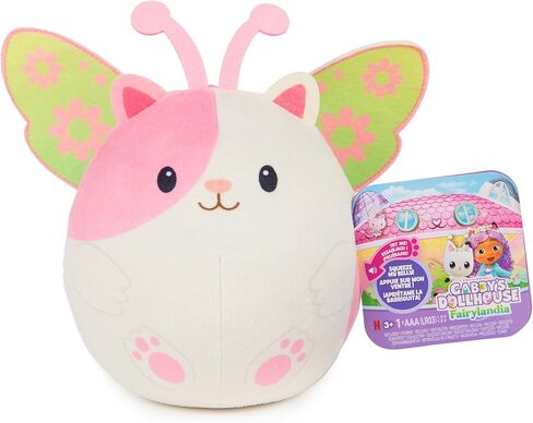 ألعاب قطيفة من Gabby’s Dollhouse Fairylandia Official Hamster Kitties، حيوانات محشوة للقطط، ألعاب حسية للأعمار من 3 سنوات فما فوق، أبيض/وردي in Kuwait