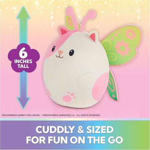 ألعاب قطيفة من Gabby’s Dollhouse Fairylandia Official Hamster Kitties، حيوانات محشوة للقطط، ألعاب حسية للأعمار من 3 سنوات فما فوق، أبيض/وردي in Kuwait