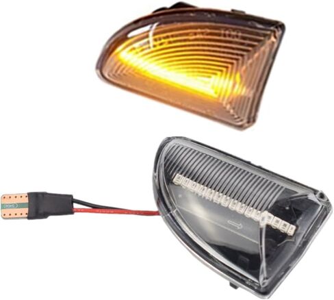 علامة جانبية Led للحاجز الأمامي مصباح إشارة الانعطاف لـ Smart Fortwo 451 MK1 & MKII 2007-2014 (أسود) in Kuwait