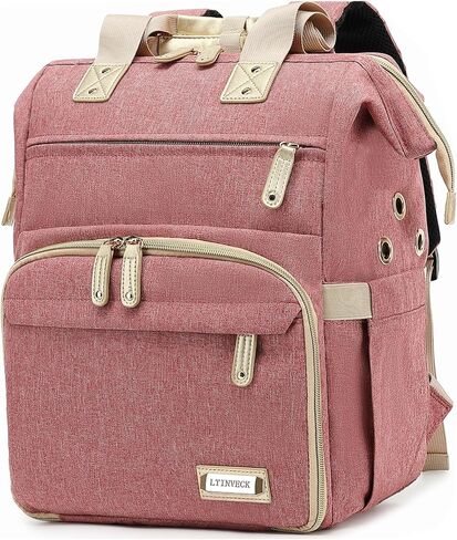 Knitting Bag Backpack,Yarn Storage Organizer Travel Crochet Bag with USB Charging Port,Large Capacity Yarn Storage Tote Bag Yarn Holder Case for Carrying Projects, Knitting Needles, Crochet Hooks Pink in Saudi Arabia