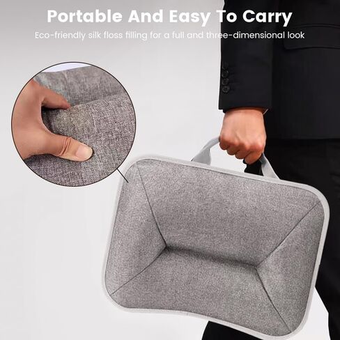 Portable Lap Laptop Desk with Pillow Cushion, Fits up to 15.6 inch Laptop, with Anti-Slip Strip & Storage Function for Home Office Students Use as Computer Laptop Stand, Book Tablet in Saudi Arabia