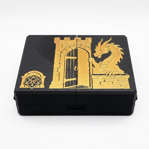 DND 5E Character Tracker Box,DND Player's Kit - All-in-One Dice Tower, Dice Tray & Storage Box with Built-in Character Stats & Skills Tracker, Premium DND Accessories Case for RPG/TTRPG Gaming Gift in Saudi Arabia