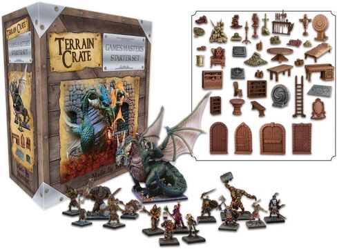 Mantic Games Terrain Crate - Game Master's Starter Set | Highly-Detailed 3D Miniatures | Pre-Assembled Scenery Tabletop Game Accessory for Wargames, Board Games and RPGs | Made by Mantic Games in Kuwait