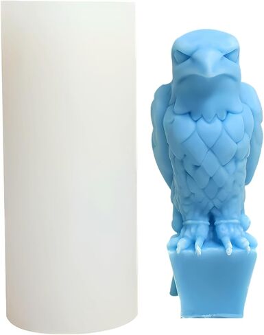 Eagle Silicone Mold, Hawk Candle Mold for Soap Soy Wax DIY Handcraft, Skeletons Covering Ears Resin Mold for Wedding Party Home Dinner Festive Days Car Decoration in Kuwait
