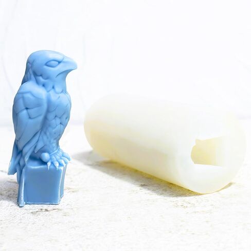 Eagle Silicone Mold, Hawk Candle Mold for Soap Soy Wax DIY Handcraft, Skeletons Covering Ears Resin Mold for Wedding Party Home Dinner Festive Days Car Decoration in Kuwait