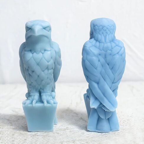 Eagle Silicone Mold, Hawk Candle Mold for Soap Soy Wax DIY Handcraft, Skeletons Covering Ears Resin Mold for Wedding Party Home Dinner Festive Days Car Decoration in Kuwait