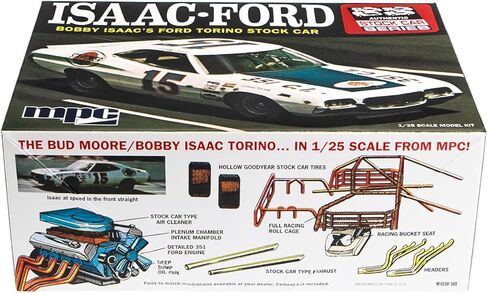 MPC Bobby Isaac 1972 Ford Torino Stock Car 1:25 Scale Model Kit in Kuwait