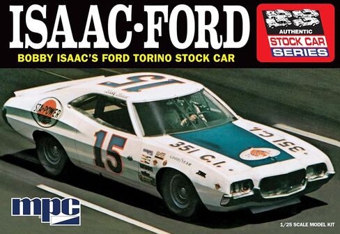 MPC Bobby Isaac 1972 Ford Torino Stock Car 1:25 Scale Model Kit in Kuwait