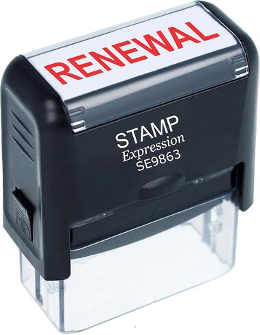 StampExpression - ختم مطاطي ذاتي التحبير لمكتب التجديد - حبر أحمر (A-5607) in Kuwait