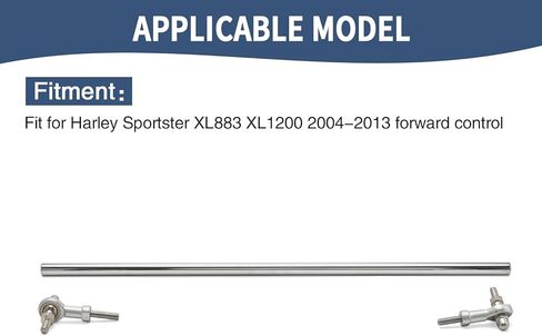 قضيب ربط الفرامل مناسب لـ Harley 2004-2013 Sportster XL883 XL1200 التحكم الأمامي (كروم) in Kuwait