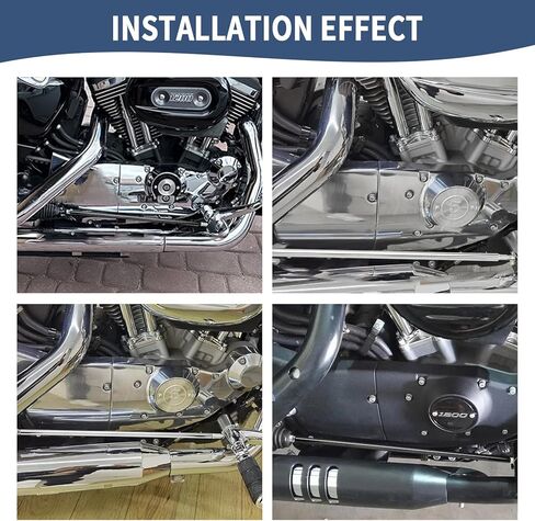 قضيب ربط الفرامل مناسب لـ Harley 2004-2013 Sportster XL883 XL1200 التحكم الأمامي (كروم) in Kuwait