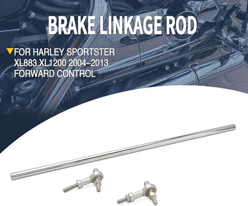 قضيب ربط الفرامل مناسب لـ Harley 2004-2013 Sportster XL883 XL1200 التحكم الأمامي (كروم) in Kuwait