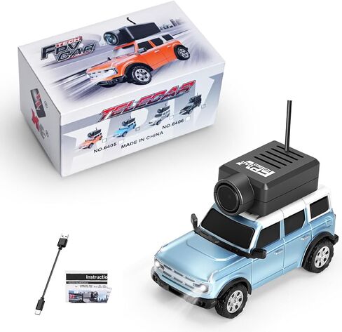 سيارة WLtoys Mini RC، سيارة الانجراف FPV RC بمقياس 1:64 مع كاميرا HD 720P، التحكم في تطبيق WiFi مع ألعاب السباق الصغيرة بمنظور الشخص الأول للمراهقين والبالغين (برتقالي) in Kuwait