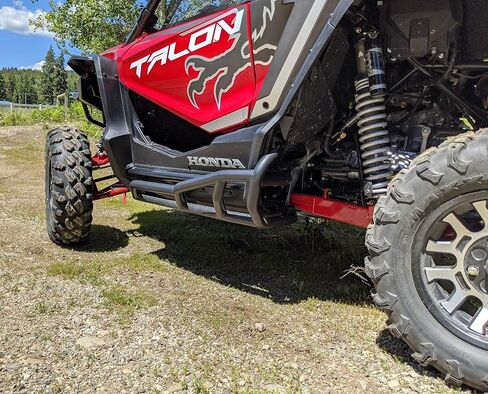 2nd Gen Aprove Tercel Nerf Bars Rock Sliders Tree Kickers for Honda Talon Two Seat 1000X / 1000R (2019+) - Black - Easy Installation in Saudi Arabia