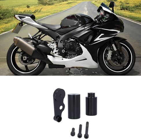 Frame Slider for GSXR 600 GSXR 750 2006-2009, Aluminum Alloy, 3PCS Motorcycle Crash Protector Set in Kuwait