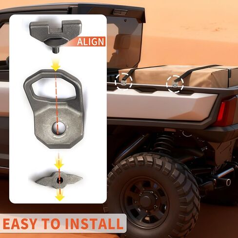 Lock and Ride Max D-Rings Replaces 2889620 2890894 for Polaris Xpedition 2024-2025 (XP, XP5 ADV, ADV5) & Ranger (XD 1500, Crew XD 1500) Accessories-Set of 2pcs in Saudi Arabia