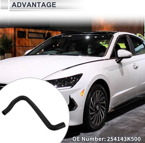 Upper Radiator Hose for Hyundai Sonata 2.4L 2008-2010 Good Sealing Radiator Coolant Hose Pipe No.254143K500 Rubber 1 Pcs in Saudi Arabia