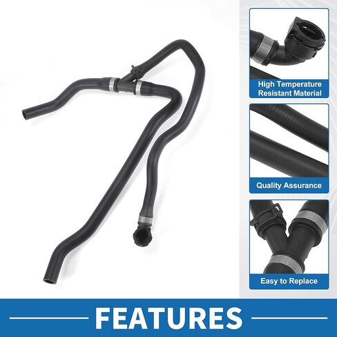 HVAC Heater Hose No.11537547244 Radiator Coolant Water Hose Pipe for BMW X5 3.0L 2007-2010 Rubber Black in Kuwait