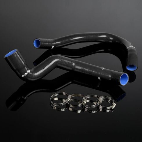 G-PLUS Silicone Radiator Coolant Hose Kit w/Clamps Compatible with Jeep Cherokee XJ 4.0 l6 1991-2001 Blue 2 PCS in Kuwait