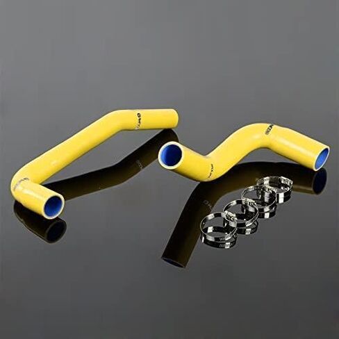 G-PLUS Silicone Radiator Coolant Hose Kit w/Clamps Compatible with Jeep Cherokee XJ 4.0 l6 1991-2001 Blue 2 PCS in Kuwait