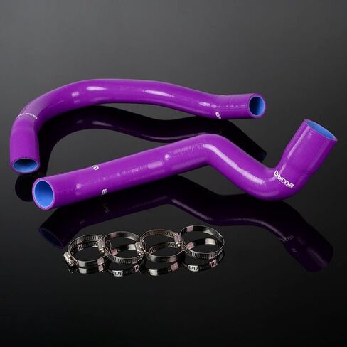 G-PLUS Silicone Radiator Coolant Hose Kit w/Clamps Compatible with Jeep Cherokee XJ 4.0 l6 1991-2001 Blue 2 PCS in Kuwait